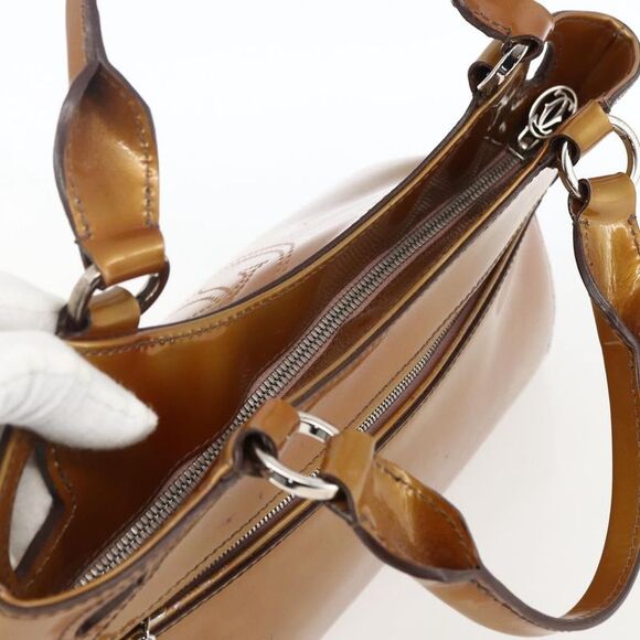 Cartier Marcello Handbag Patent Leather Yellow Patent_Leather Handbag - Picture 16 of 16